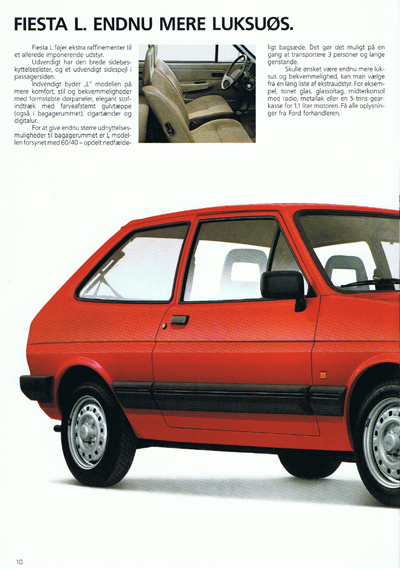 Salgsbrochüre fiesta august 1985