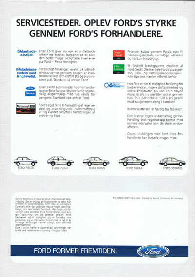 Salgsbrochüre fiesta august 1985