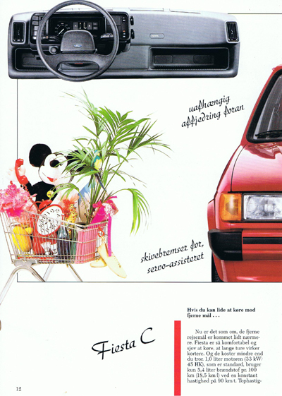 Salgsbrochüre fiesta januar 1987