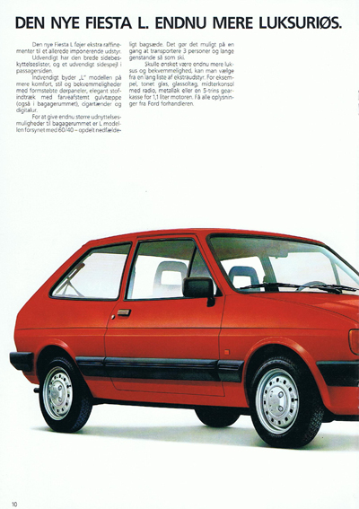 Salgsbrochüre fiesta september 1983